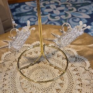 Alessandra Golf Clubs Glass Holiday Ornaments